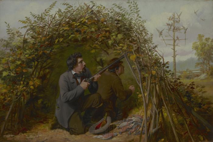 Arthur Fitzwilliam Tait Shooting From Ambush Germany oil painting art